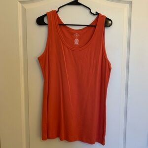 St. John’s Bay - Tank Top in Deep Coral - XLT (Tall)